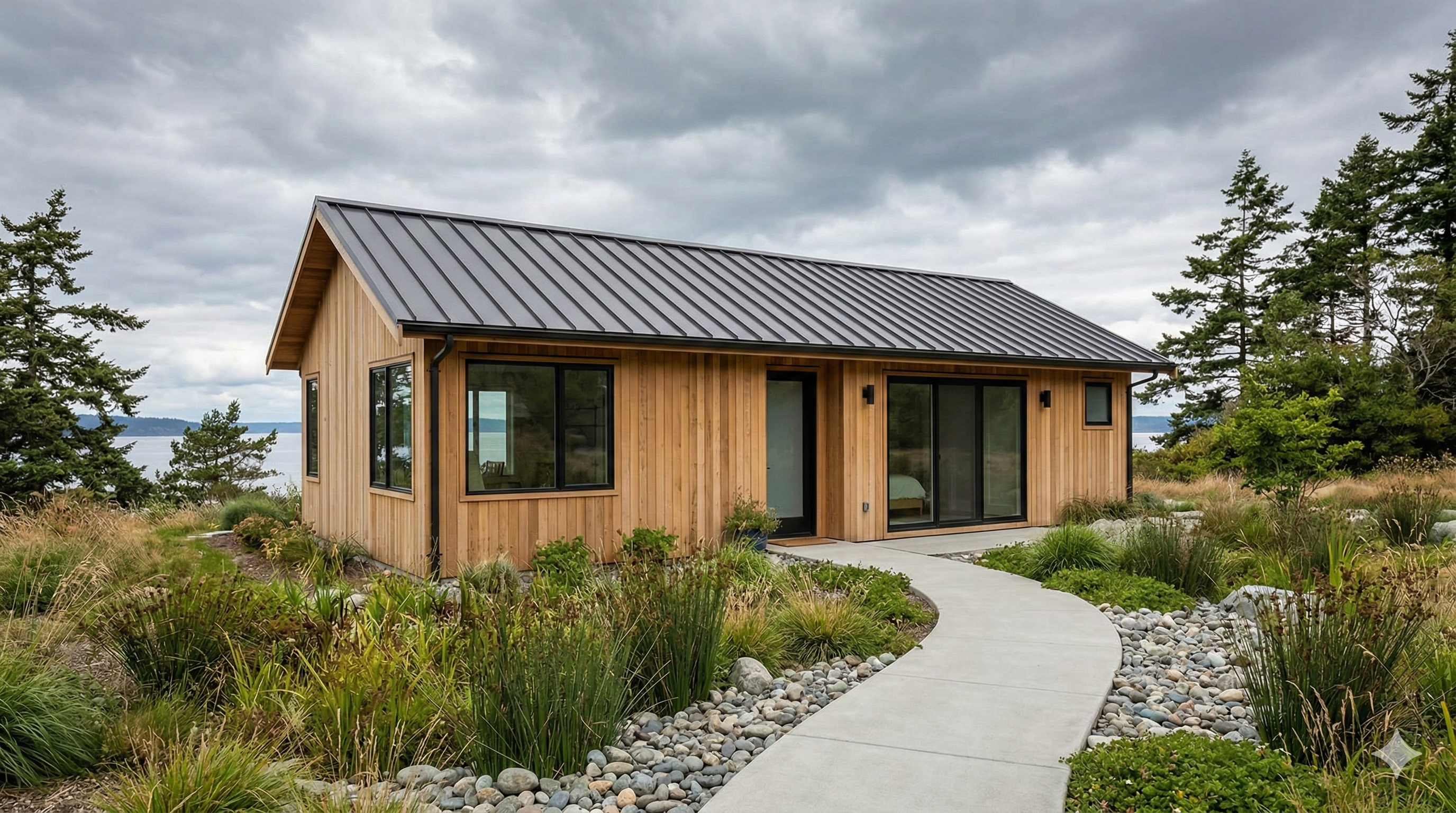 Custom ADU exterior on Whidbey Island
