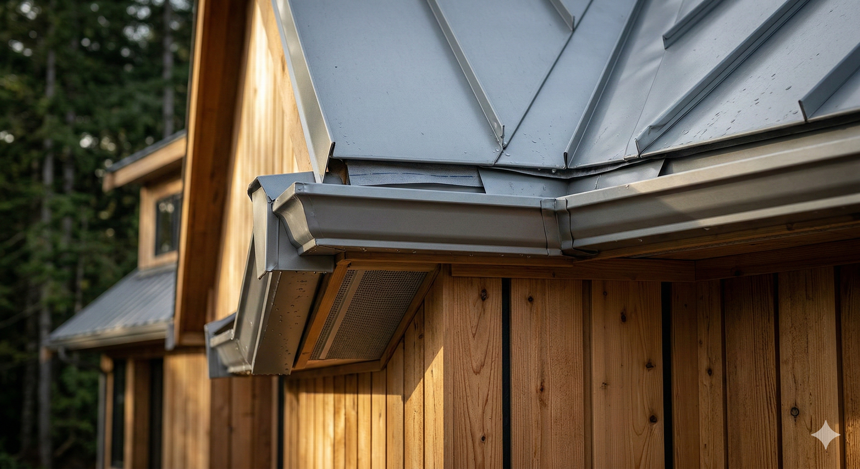 Premium roofing and siding craftsmanship detail